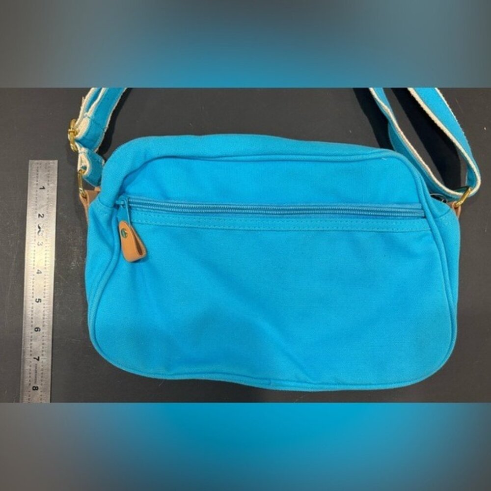 Vintage Amanda Smith Bright Blue and White Shoulder Purse 80s - Picture 10 of 10